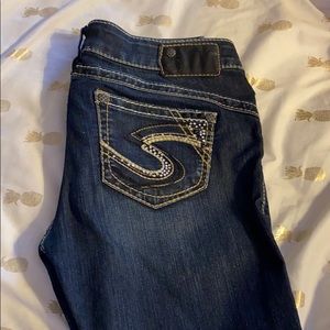 Silver Dark Wash Jeans